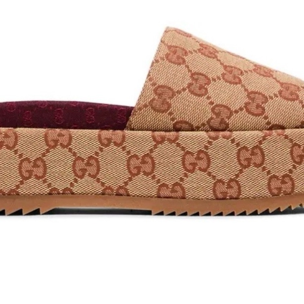 Authentic Gucci Slides Brick Red 39/9 Retail $620